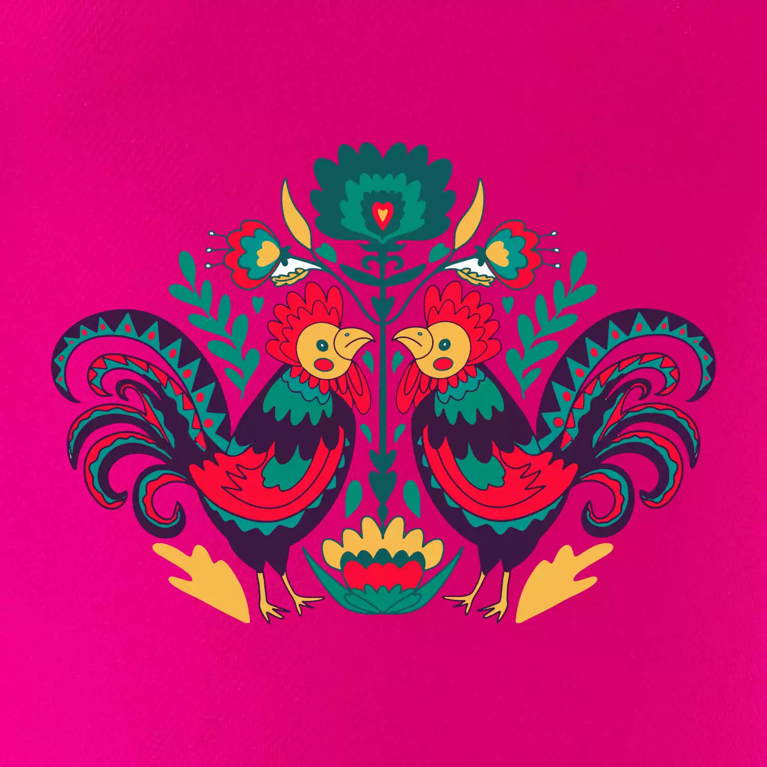 Folklor - Slepice barevné