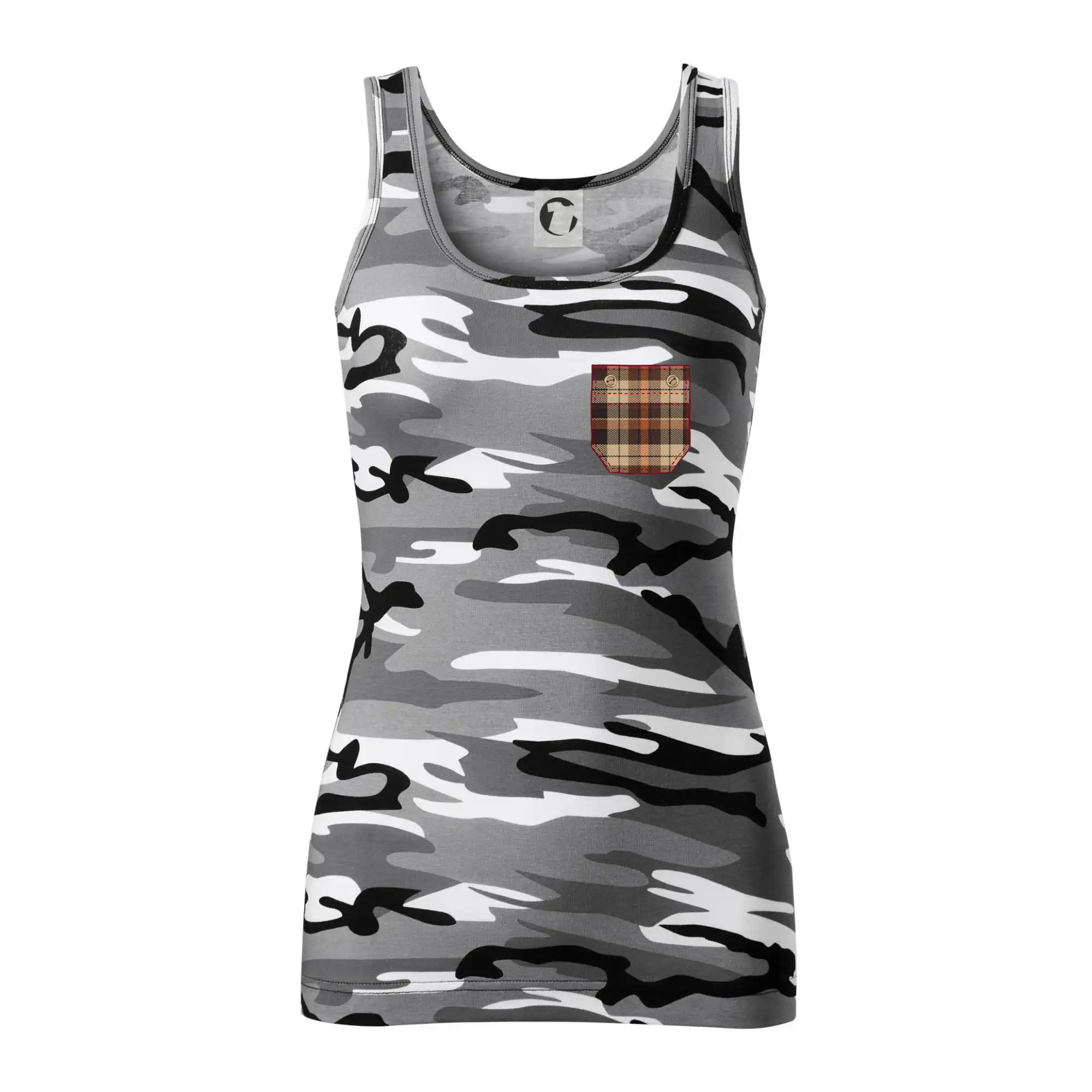 Flanelové triko hnědé