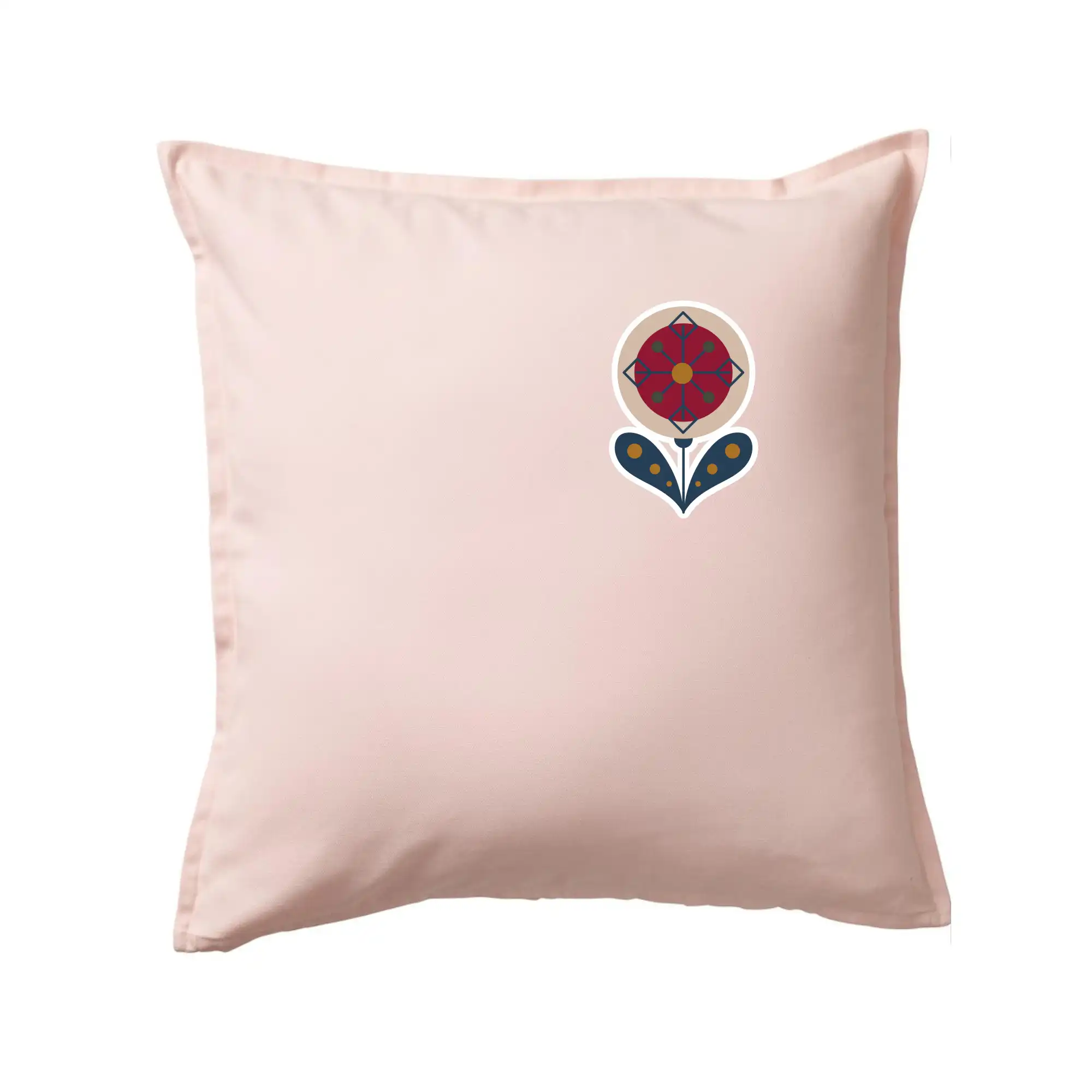 Folklor na prsu květina kulatá