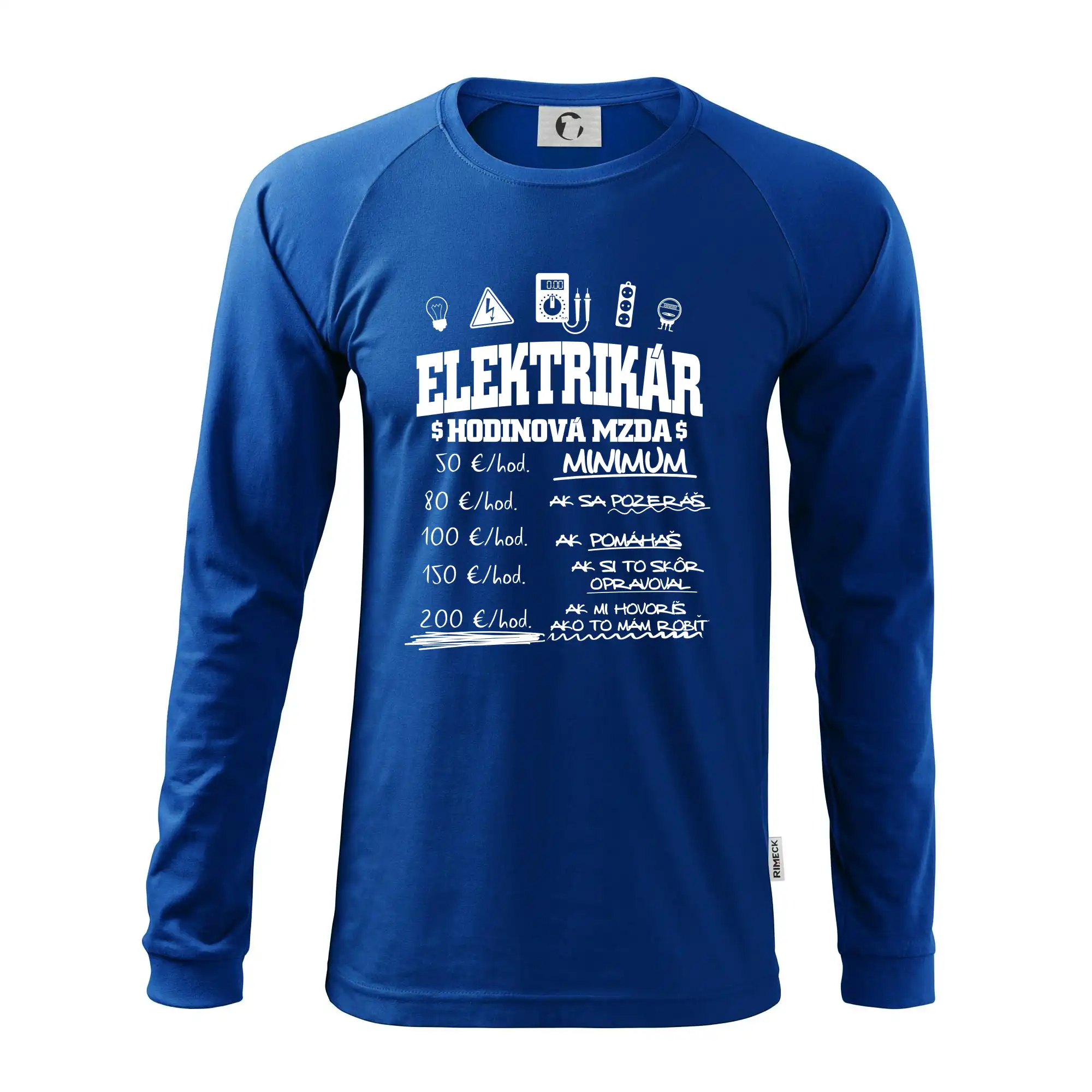 Hodinová mzda elektrikár SK