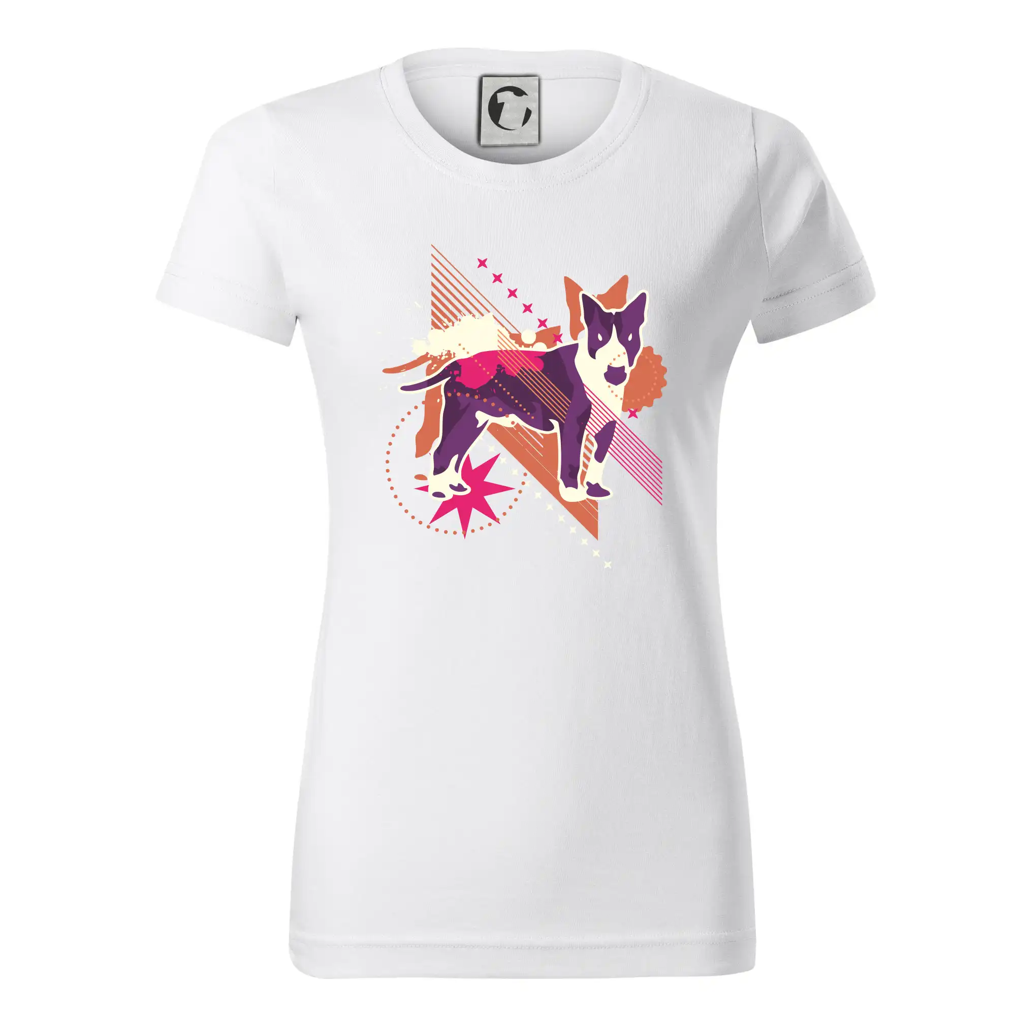 Pes abstrakce fialový