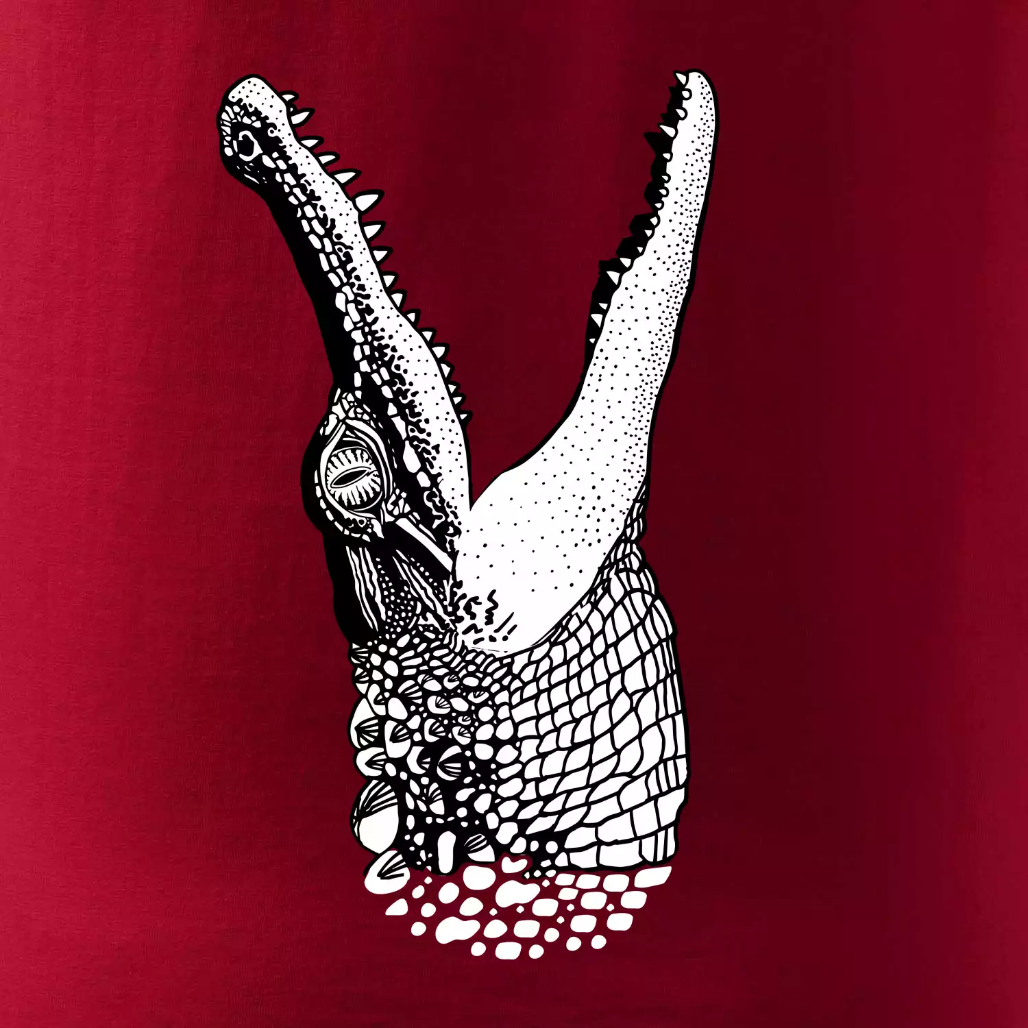 Krokodíl kreslený  (Pecka design) Krokodíl kreslený  (Pecka design)