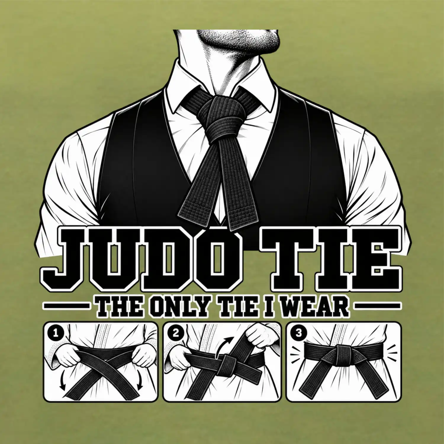 Judo tie jediná kravata