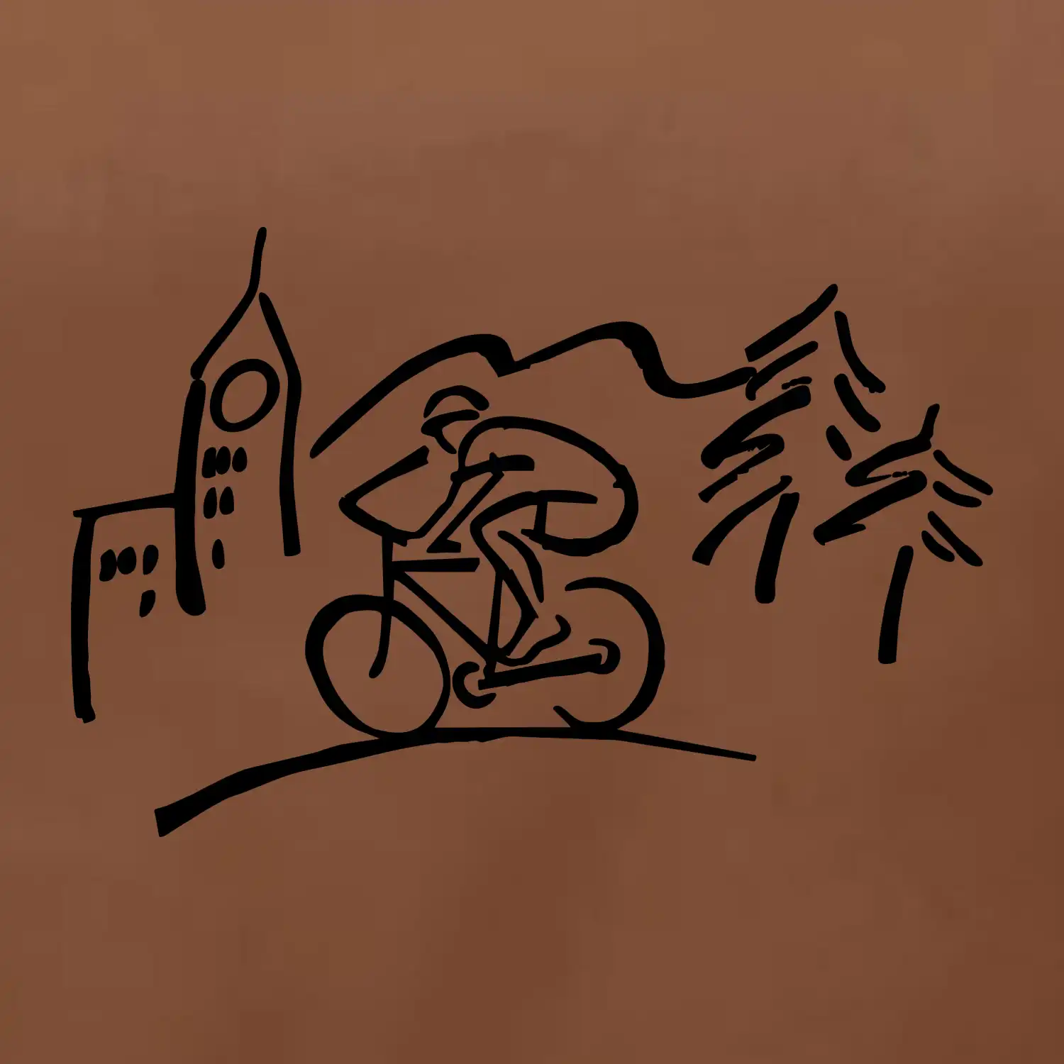 Cyklista na výletě