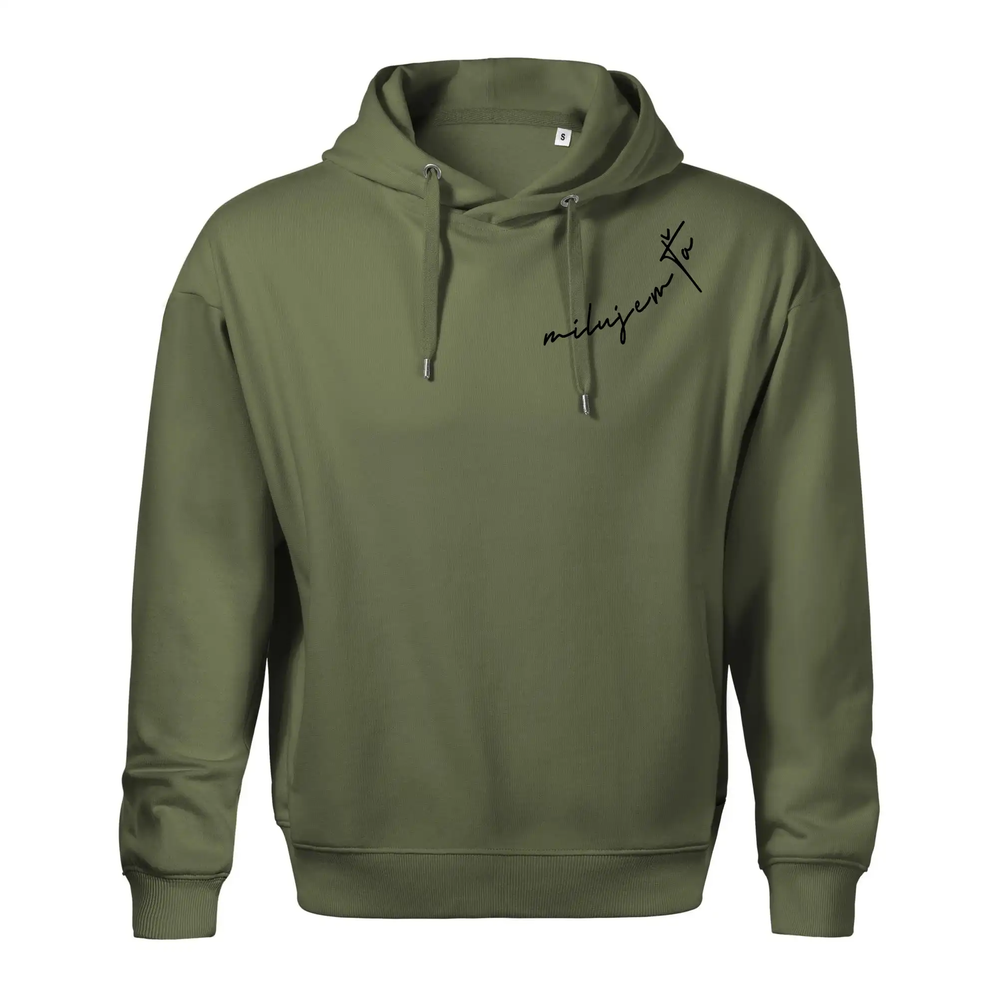 Mikina milujem ťa s dátumom na rukáve