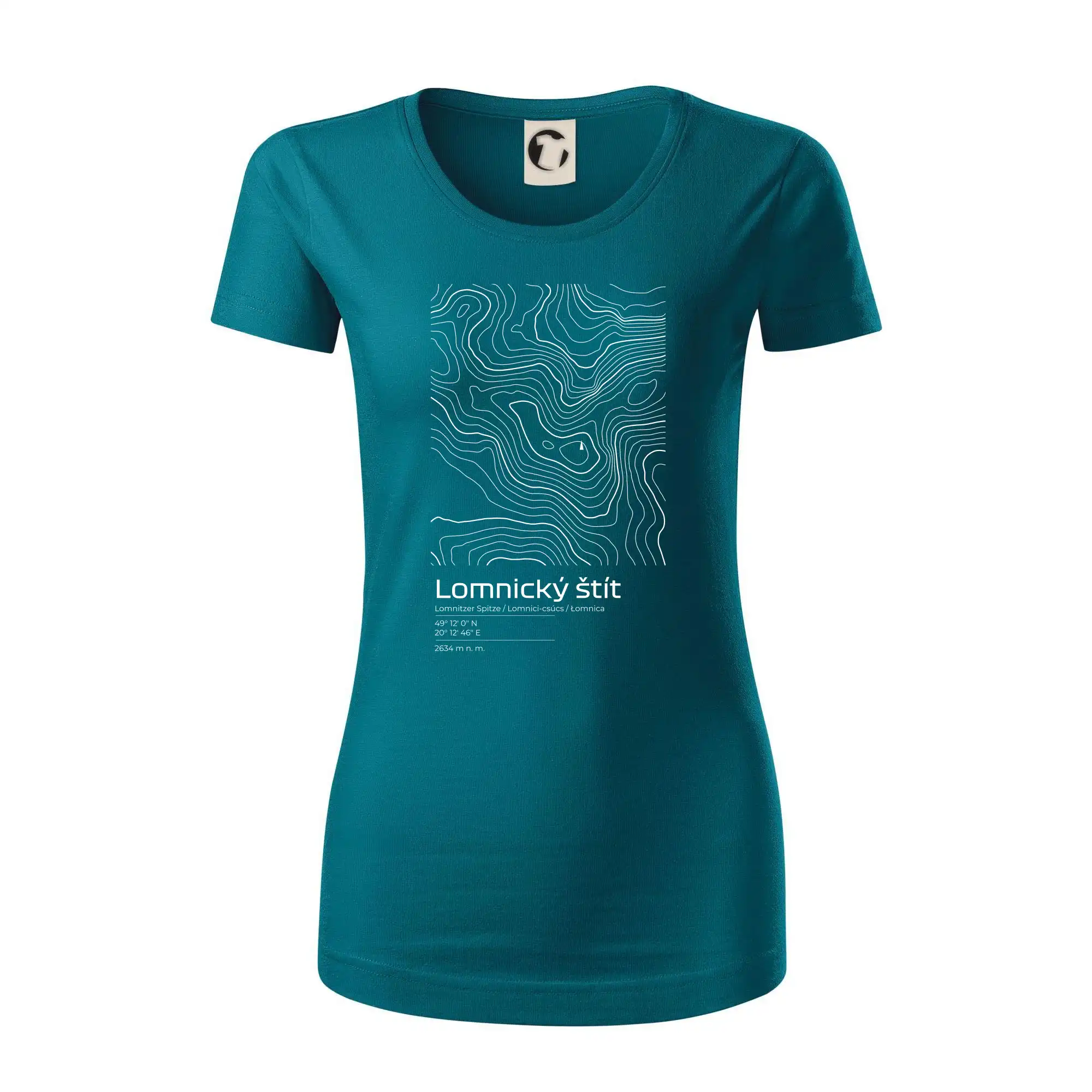 Lomnický štít - vrstevnice v obdélníku