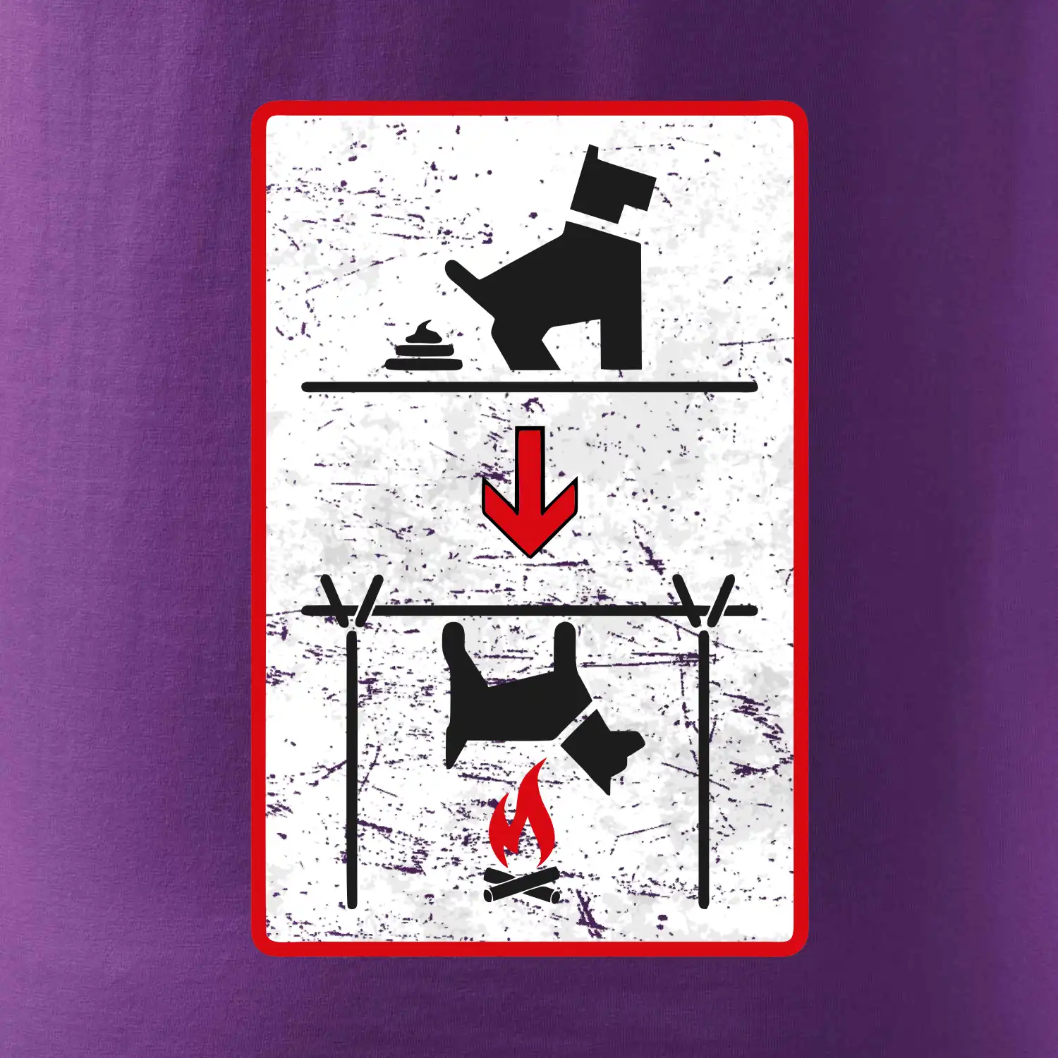 Tričko pro odpůrce sraní na chodníku