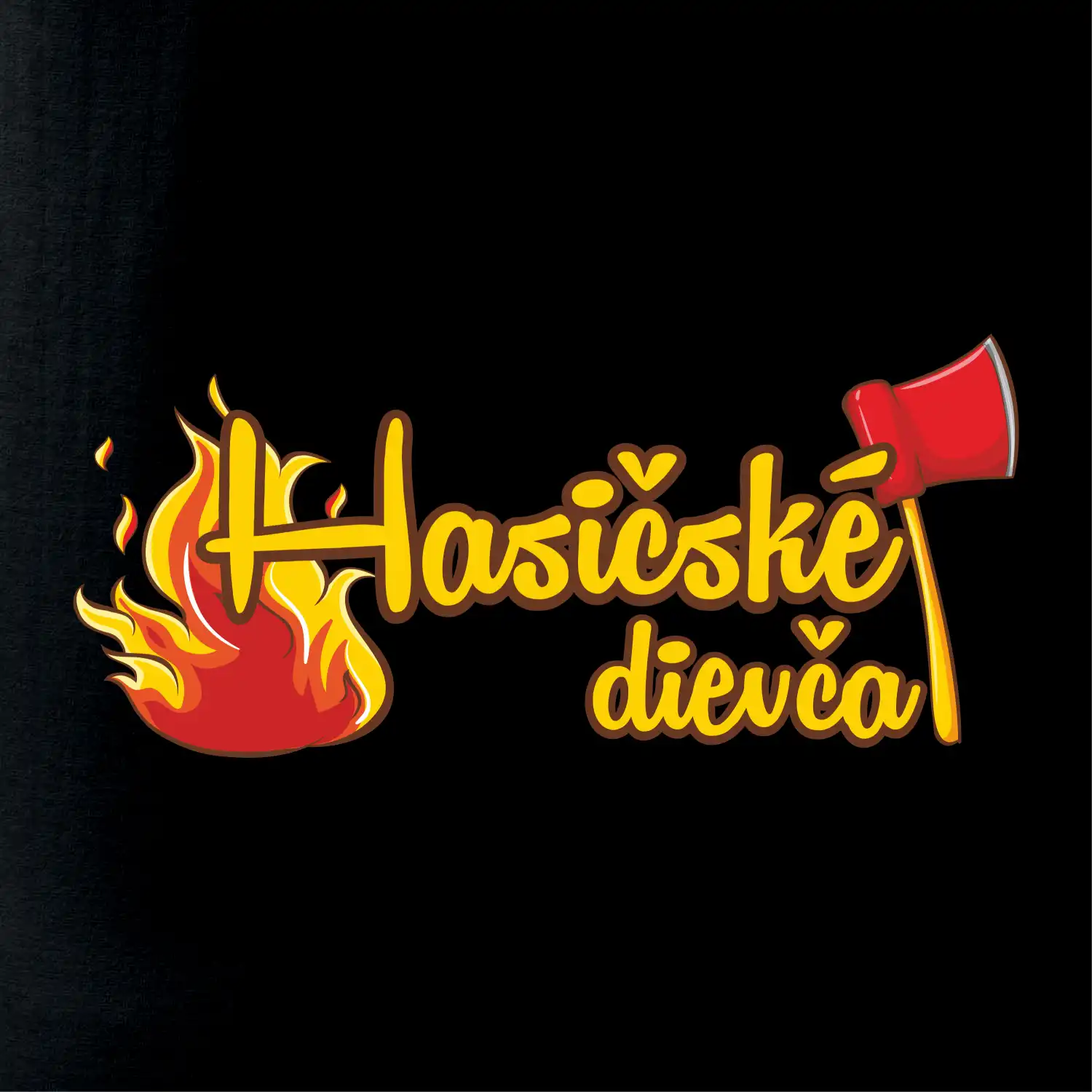 Hasičské dievča - oheň a sekera