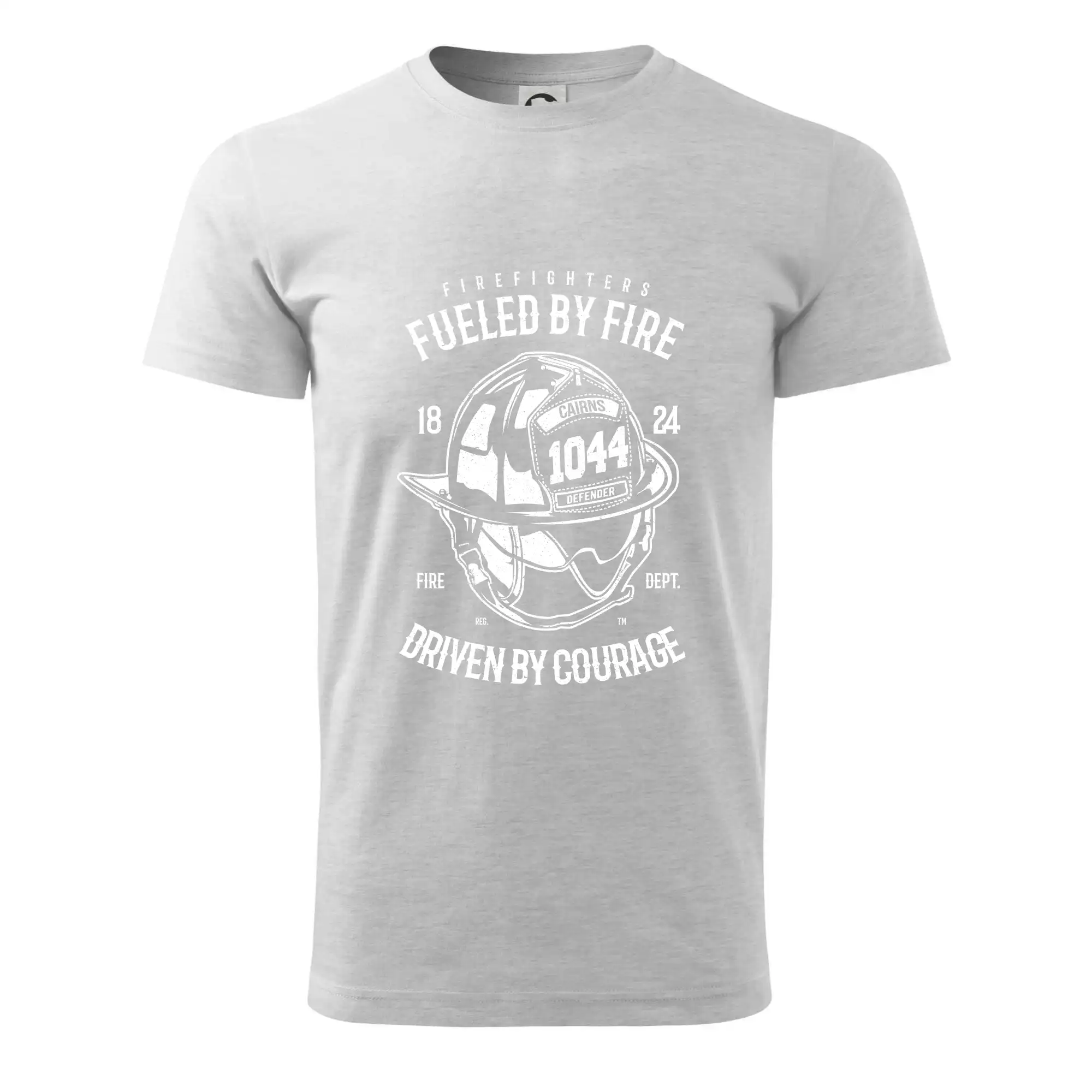 Originálne tričká pre hasičov - Fueled By Fire - Klasické pánske tričko vyššej gramáže