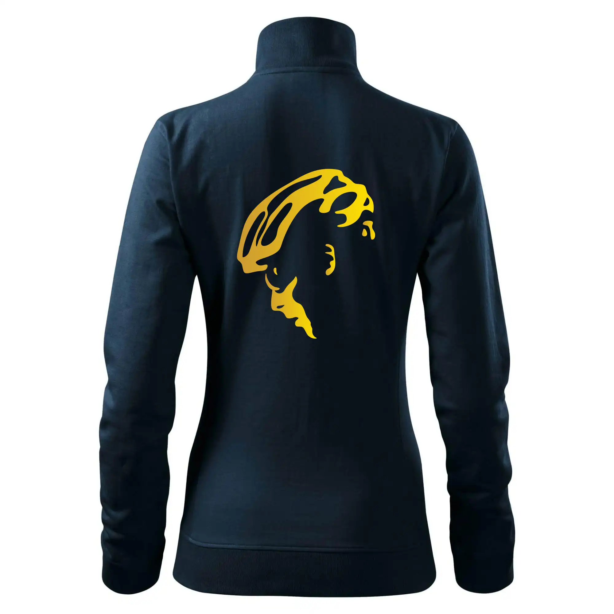 Hlava cyklista zlatá