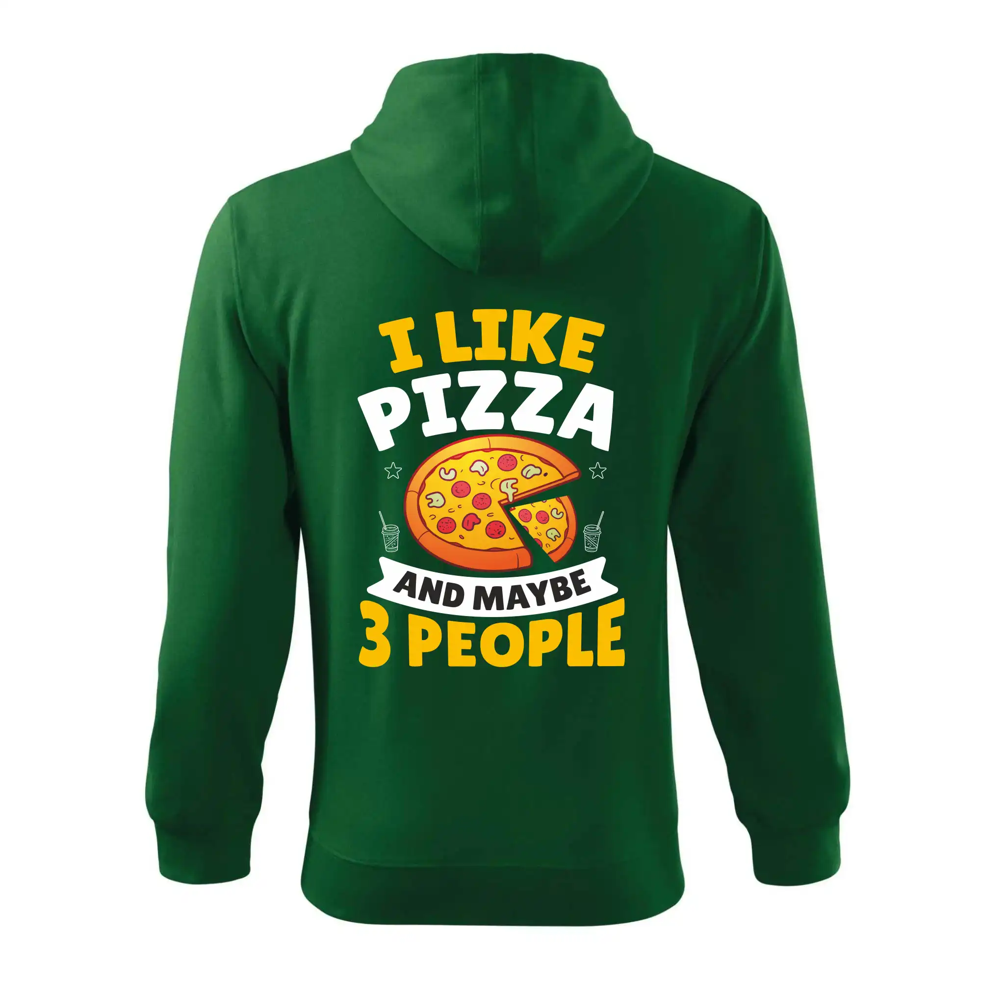 I like pizza and maybe 3 people