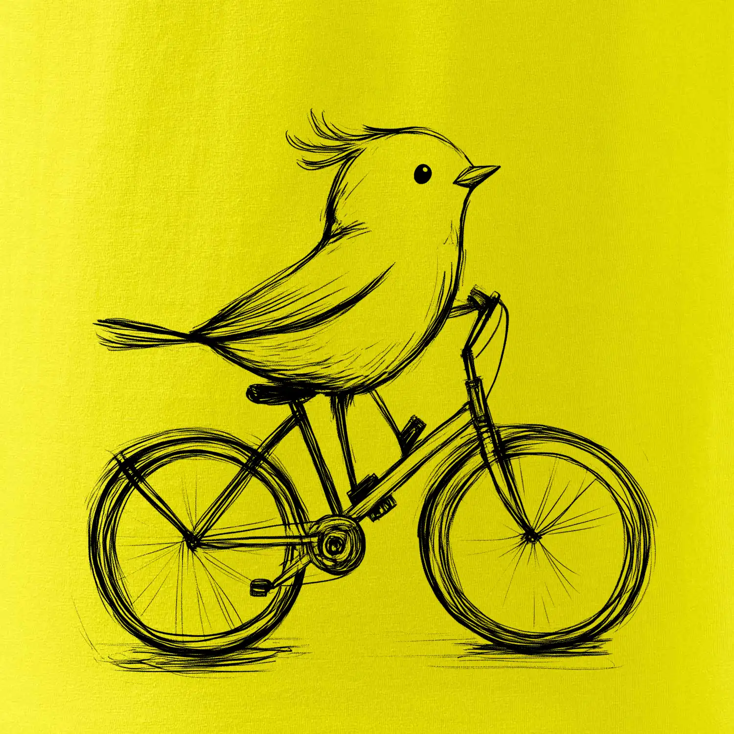 Ptáček na kole