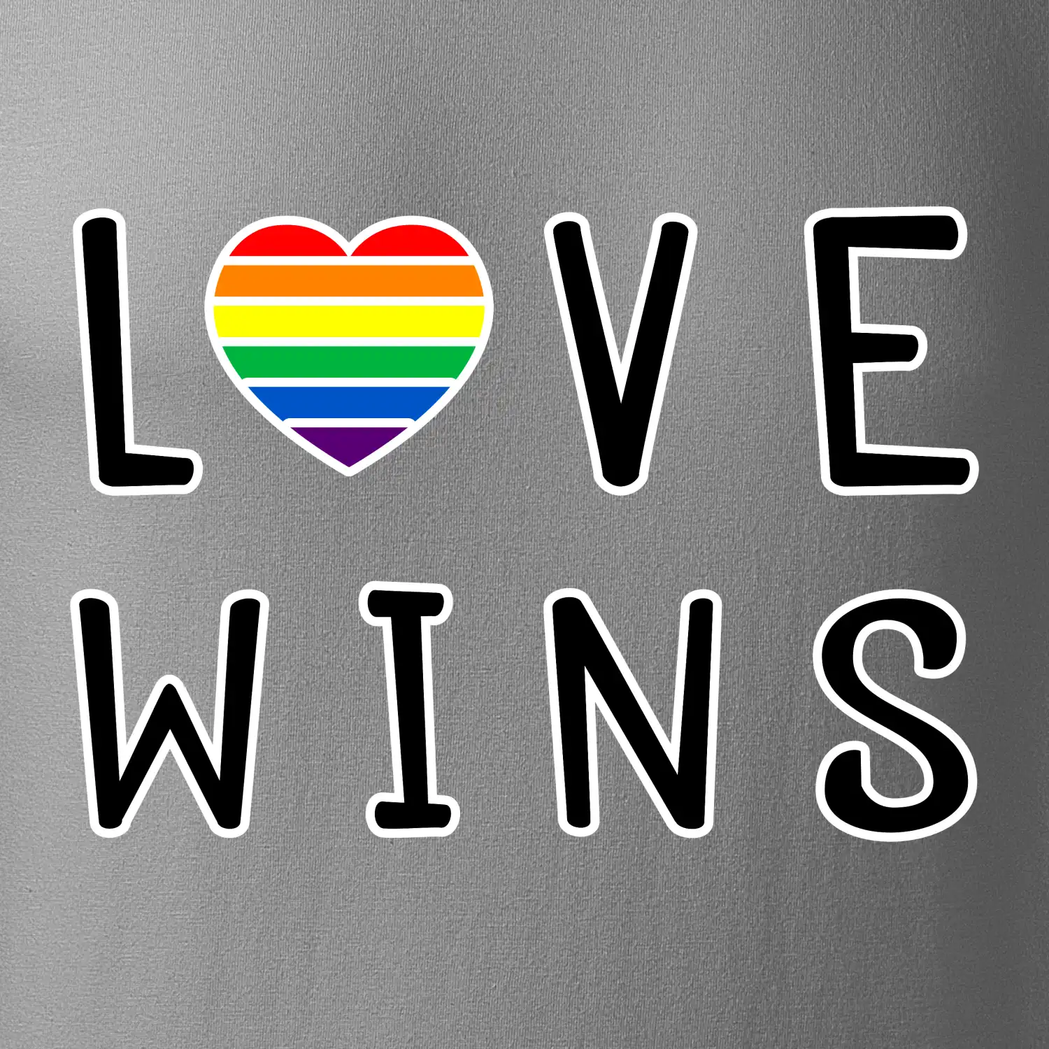 Love wins nápis