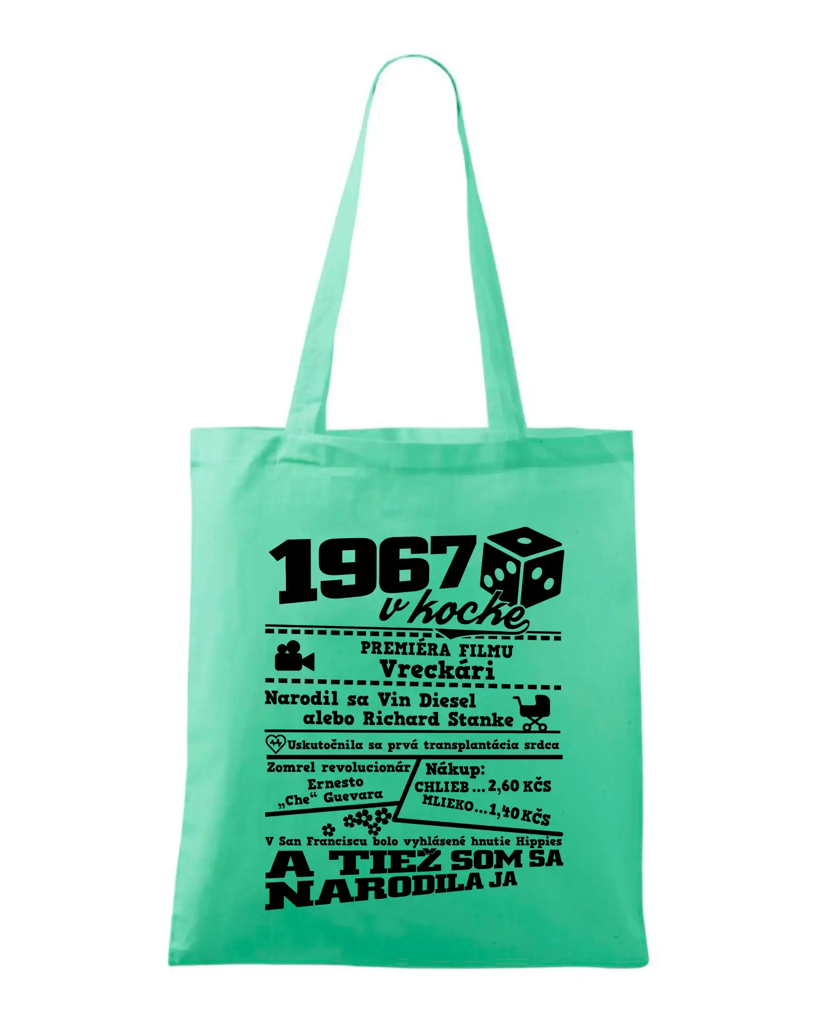 1967 v kocke - Taška bavlnená