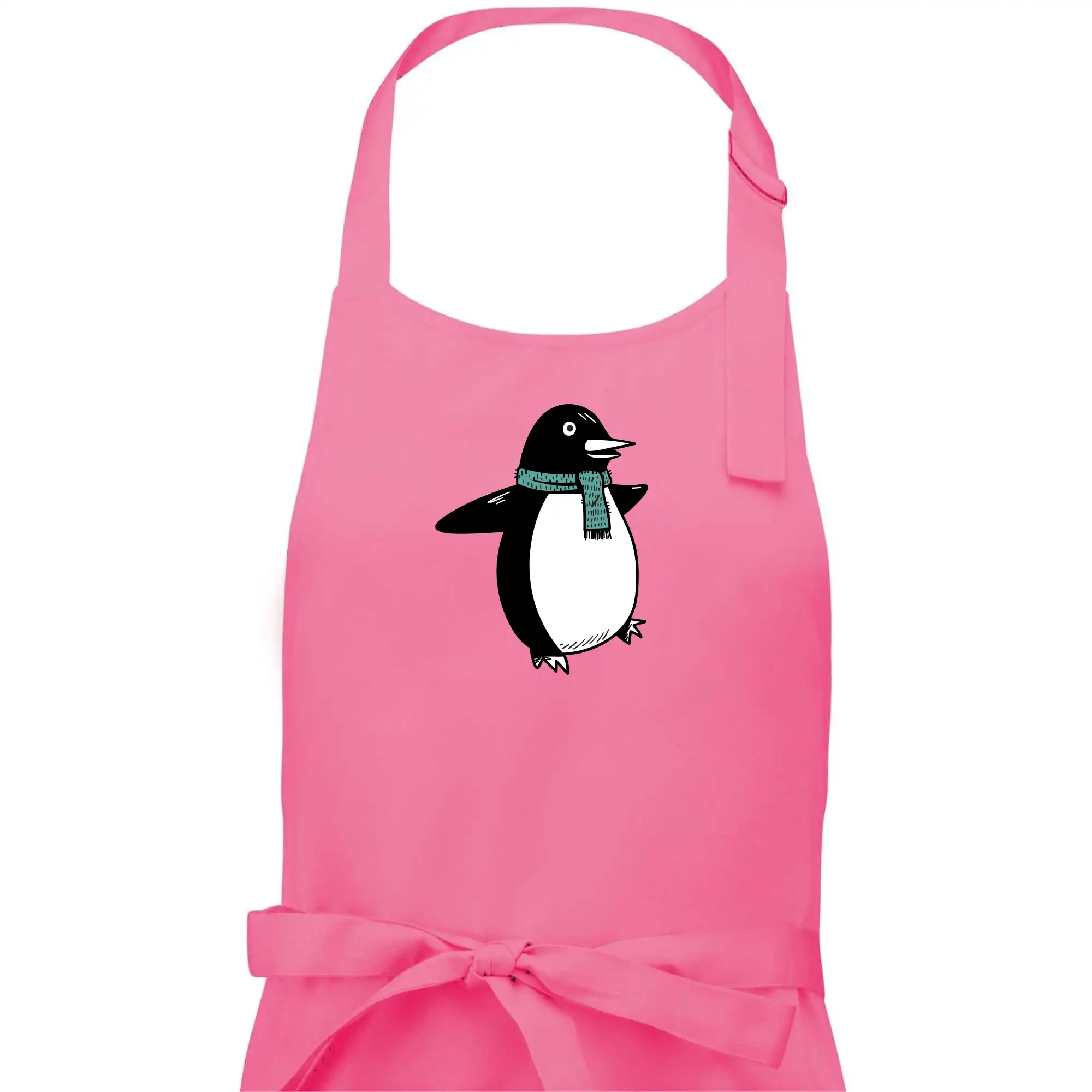 Tučňák se zelenou šálou