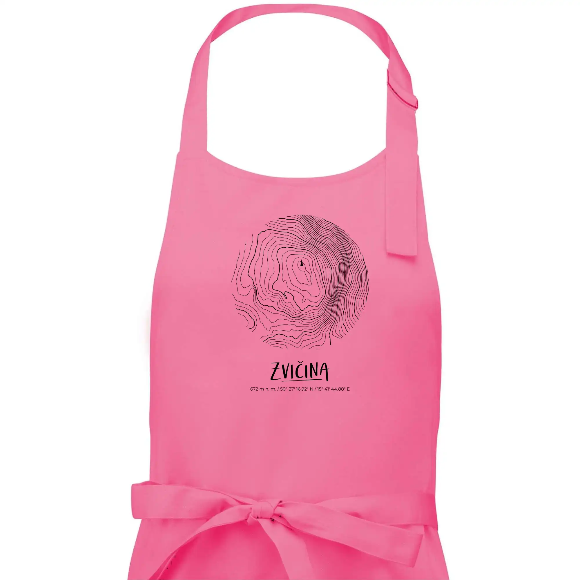 Zvičina - vrstevnice v kruhu