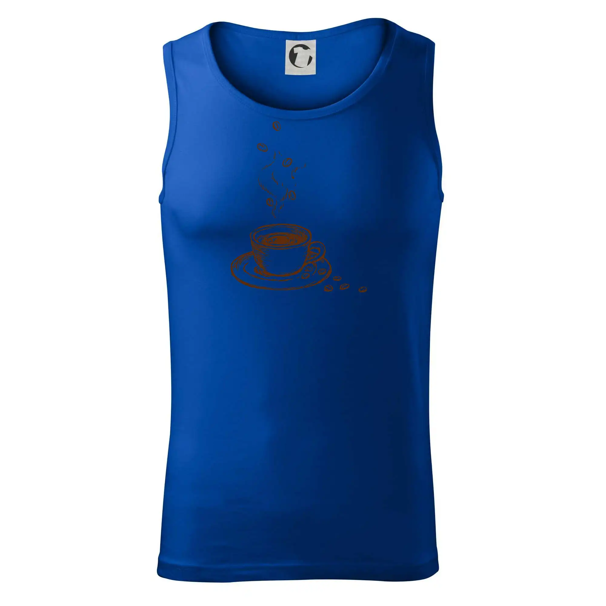 Hrnek plný čerstvé kávy