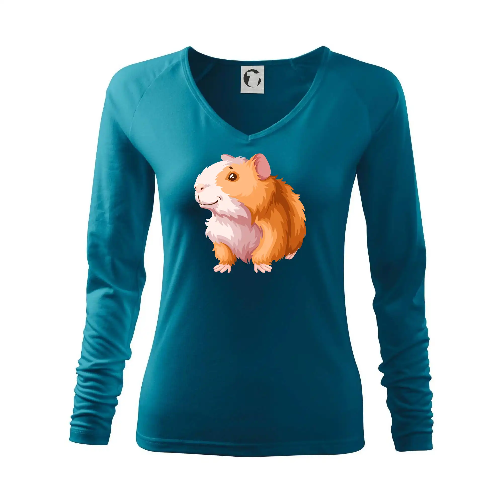 Morče - kreslené, bílo oranžové