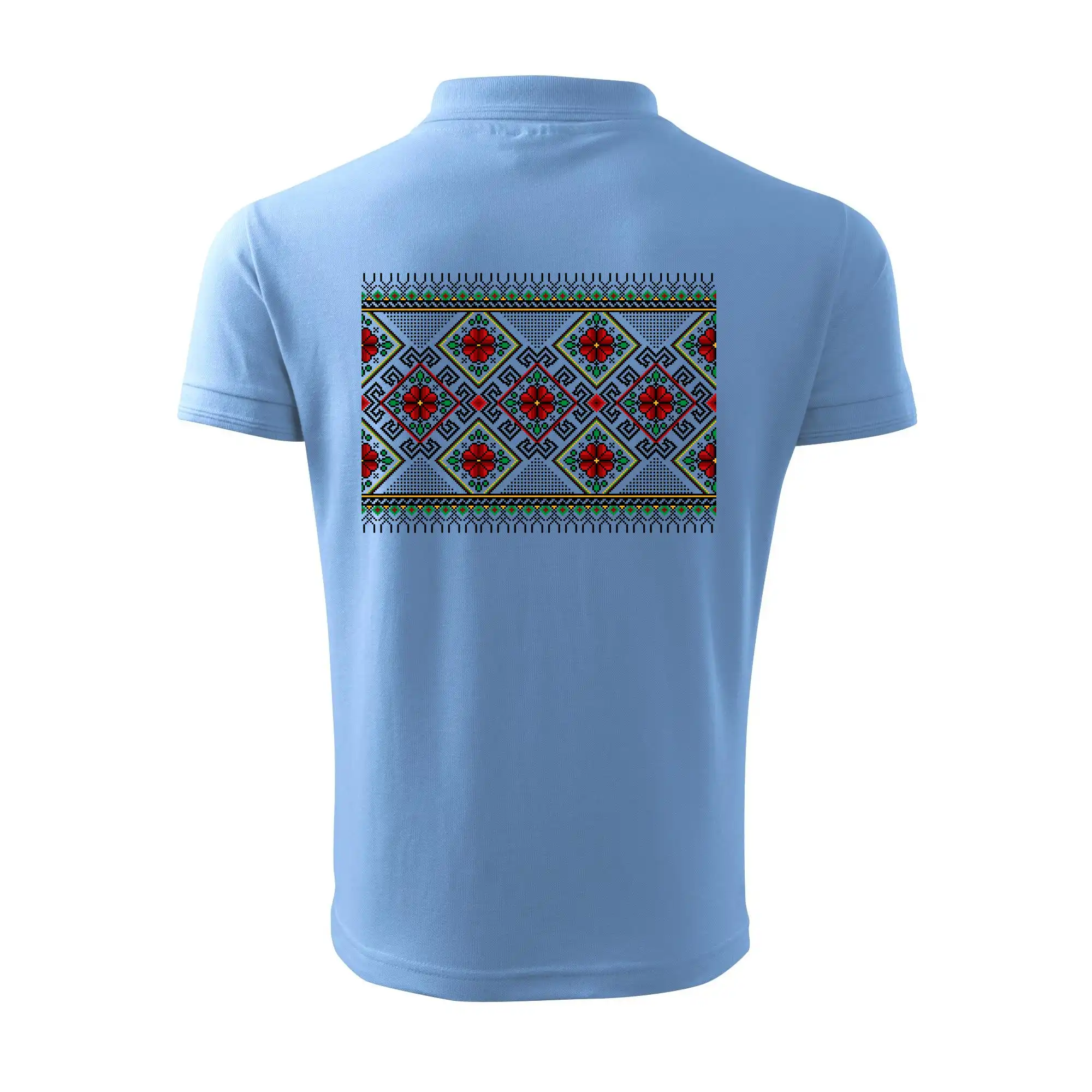 Ukrajinský vzor - Červeno Zelený