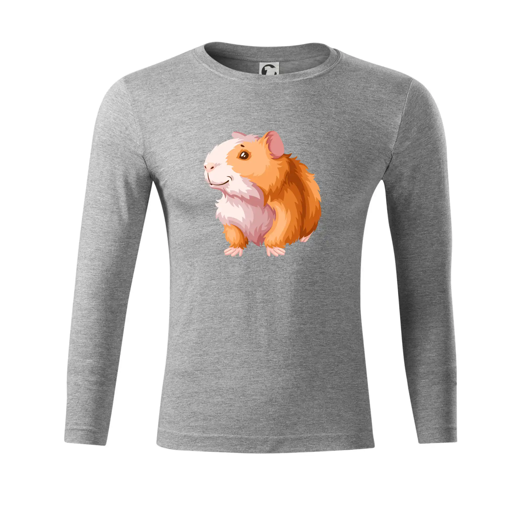 Morče - kreslené, bílo oranžové