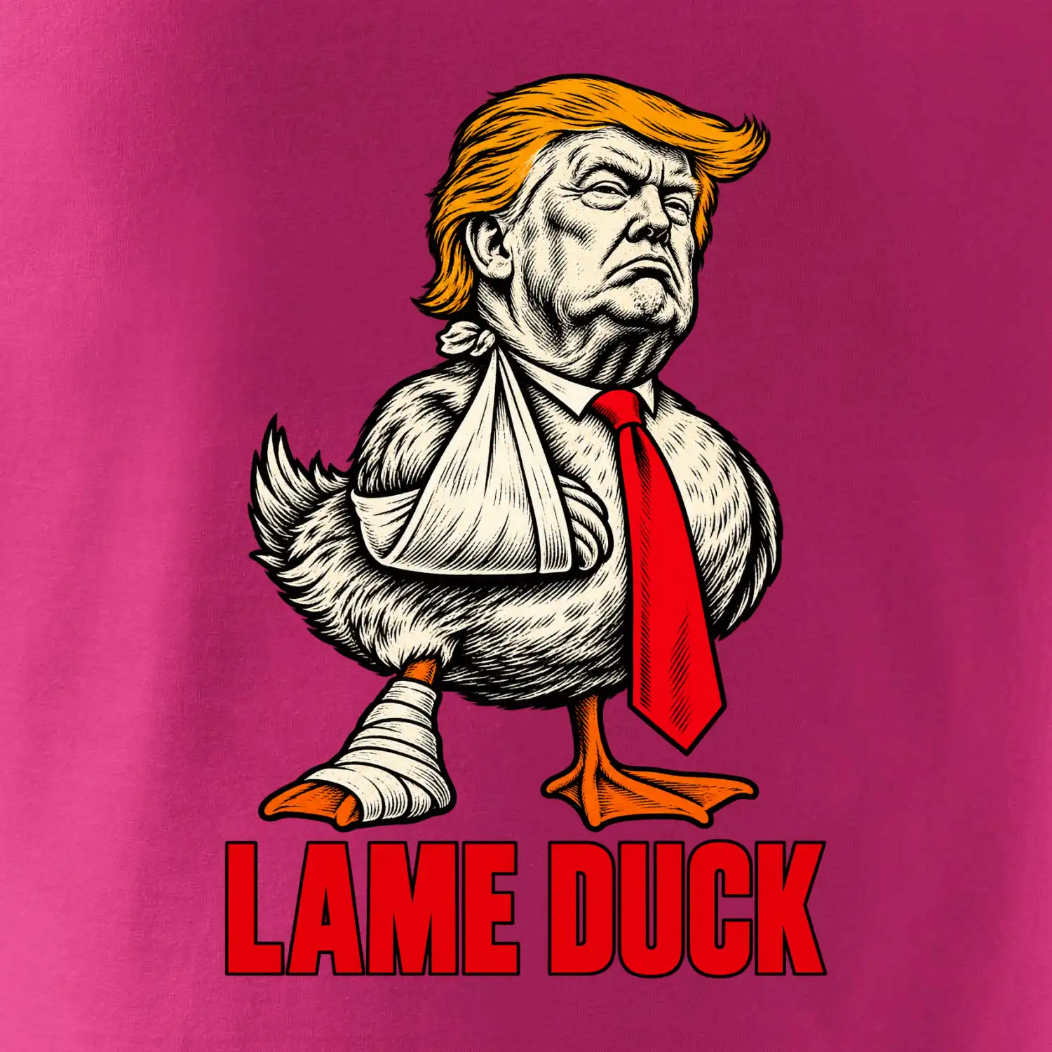 Donald Trump lame duck rytina