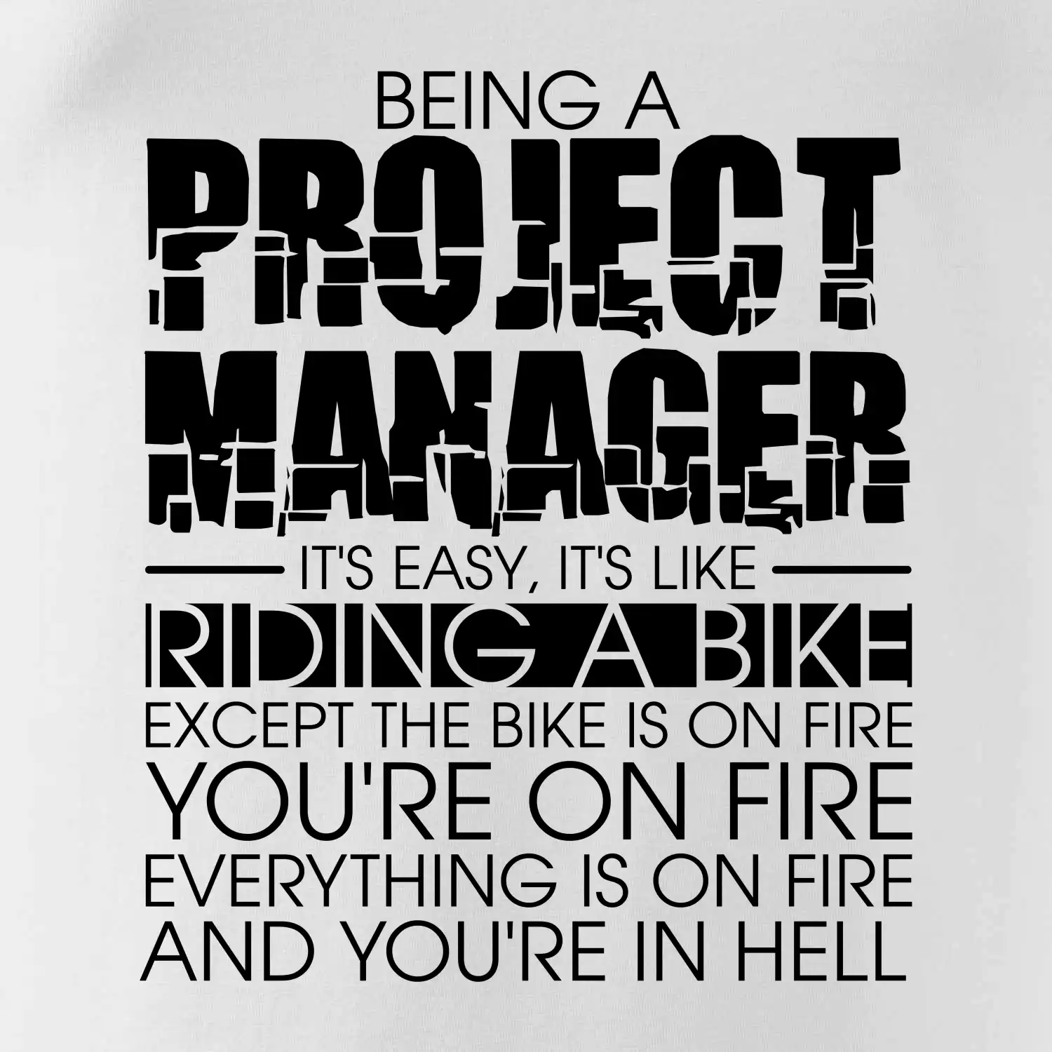 Being A Project Manager - bike