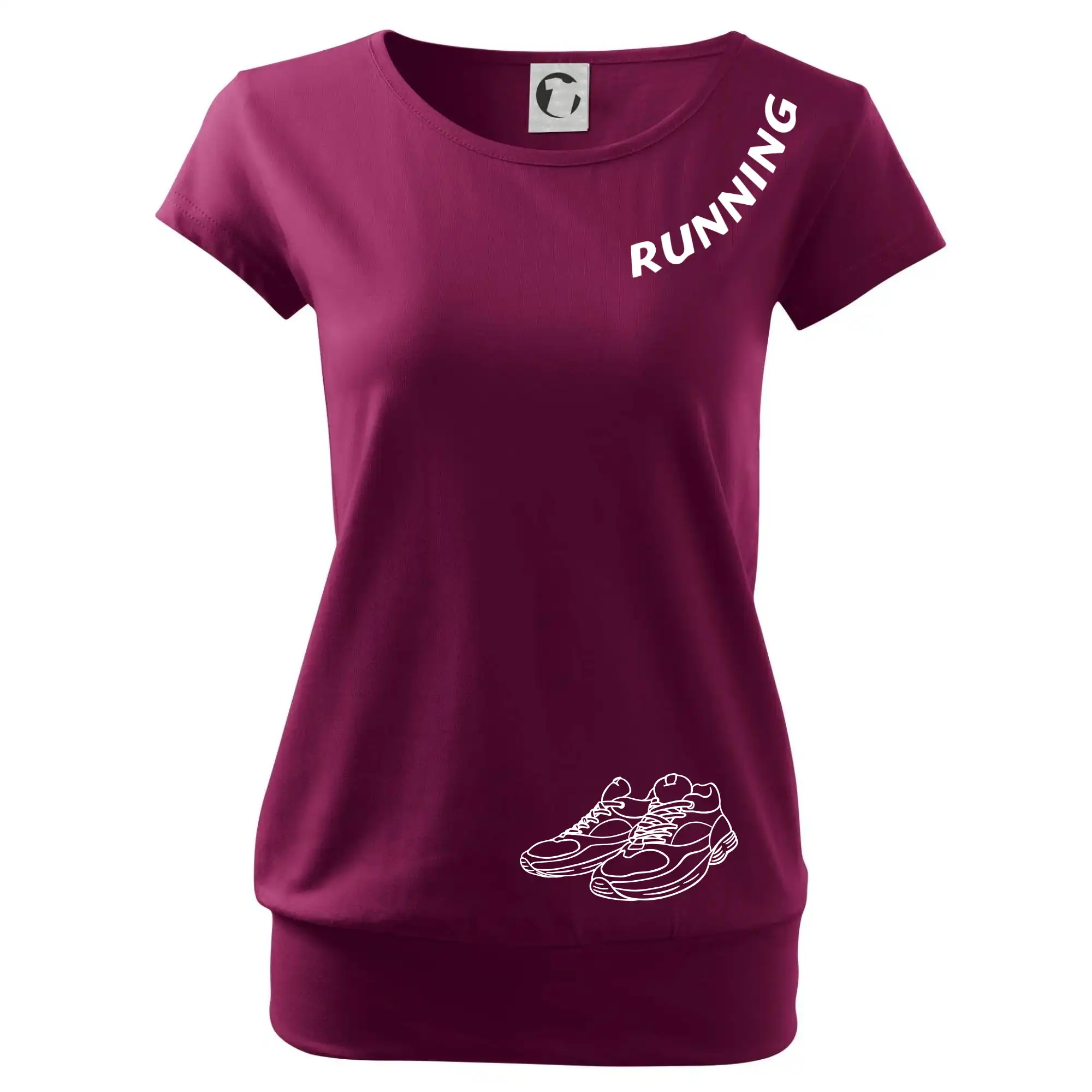 Running nápis šikmo