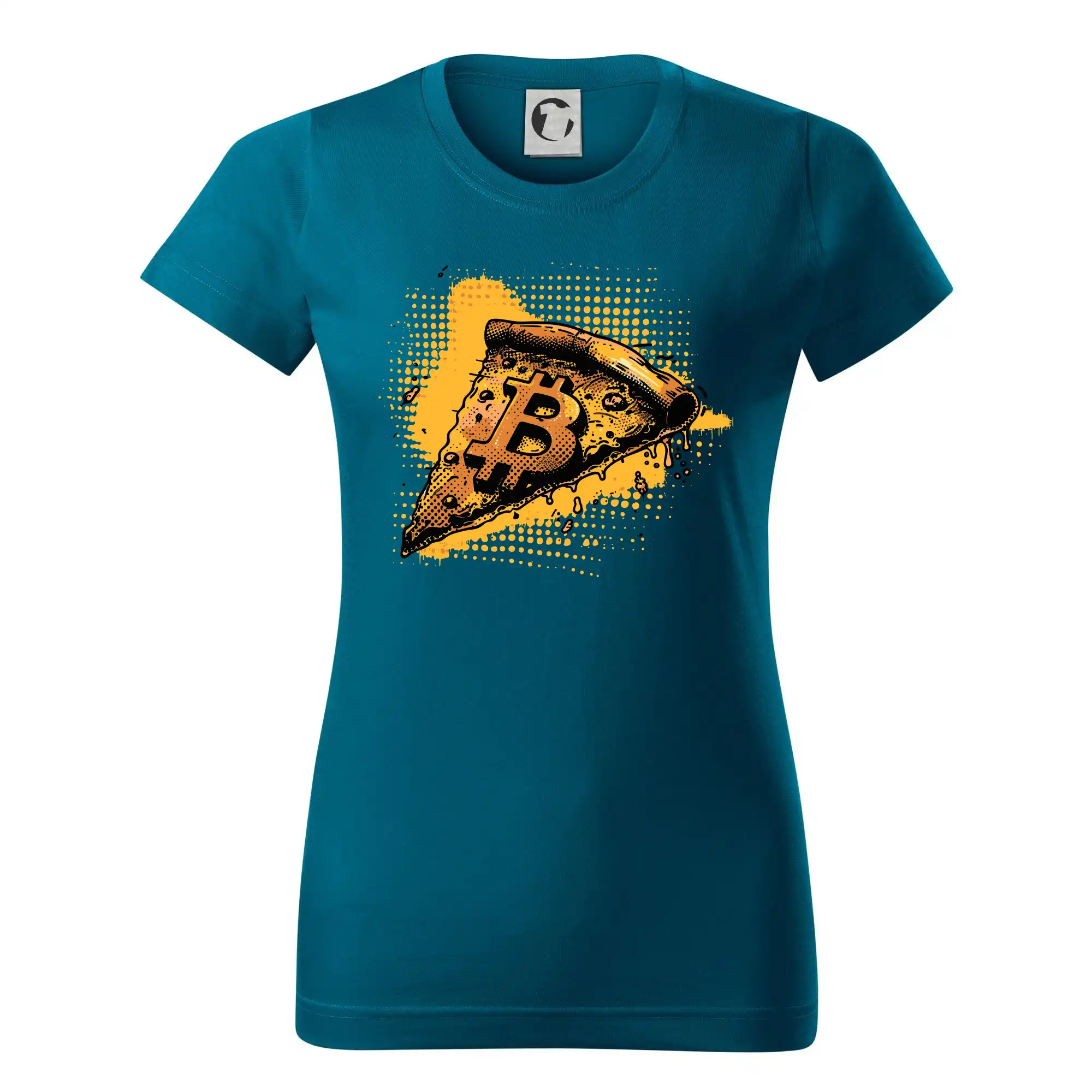 Bitcoin oranžová pizza