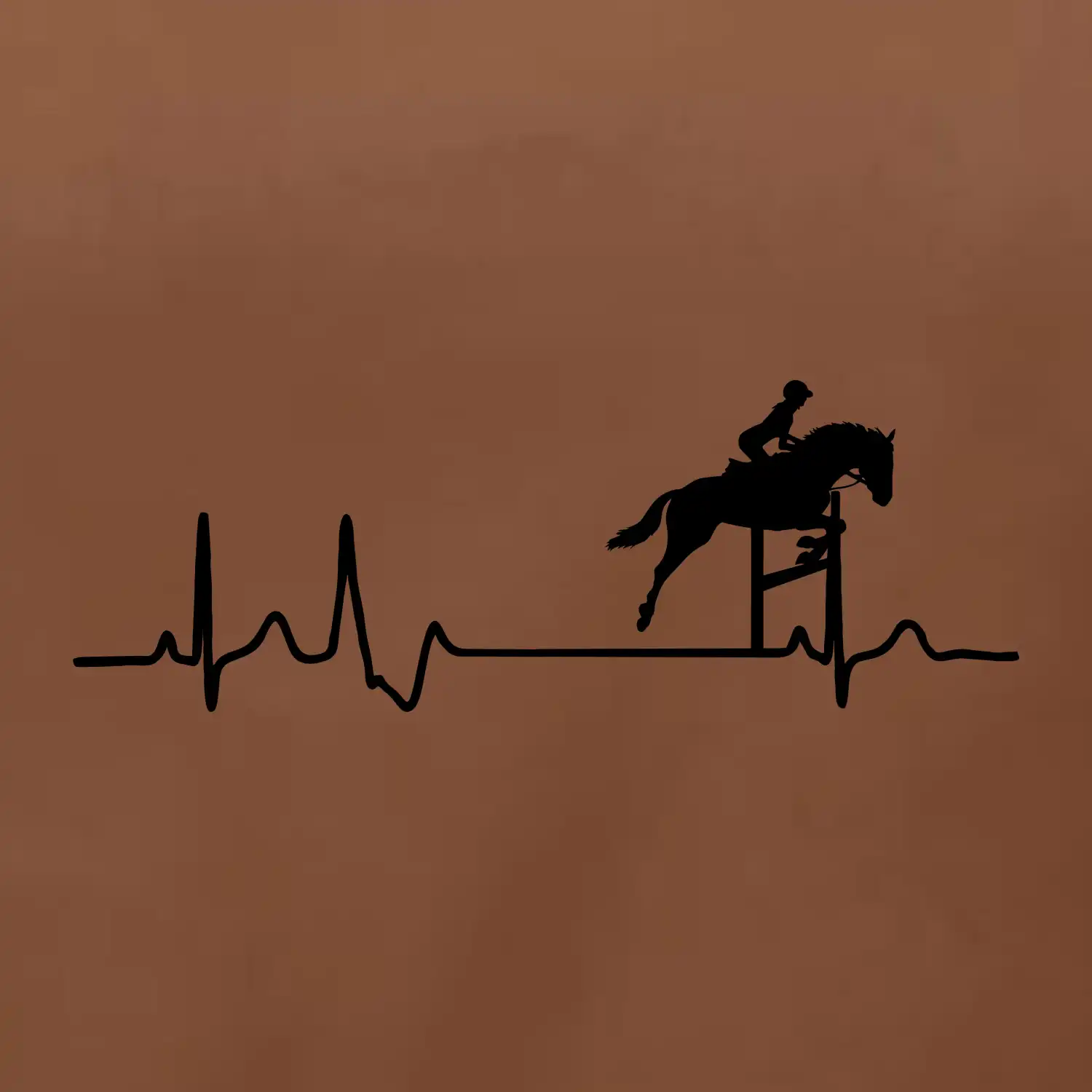 EKG kůň přeskok