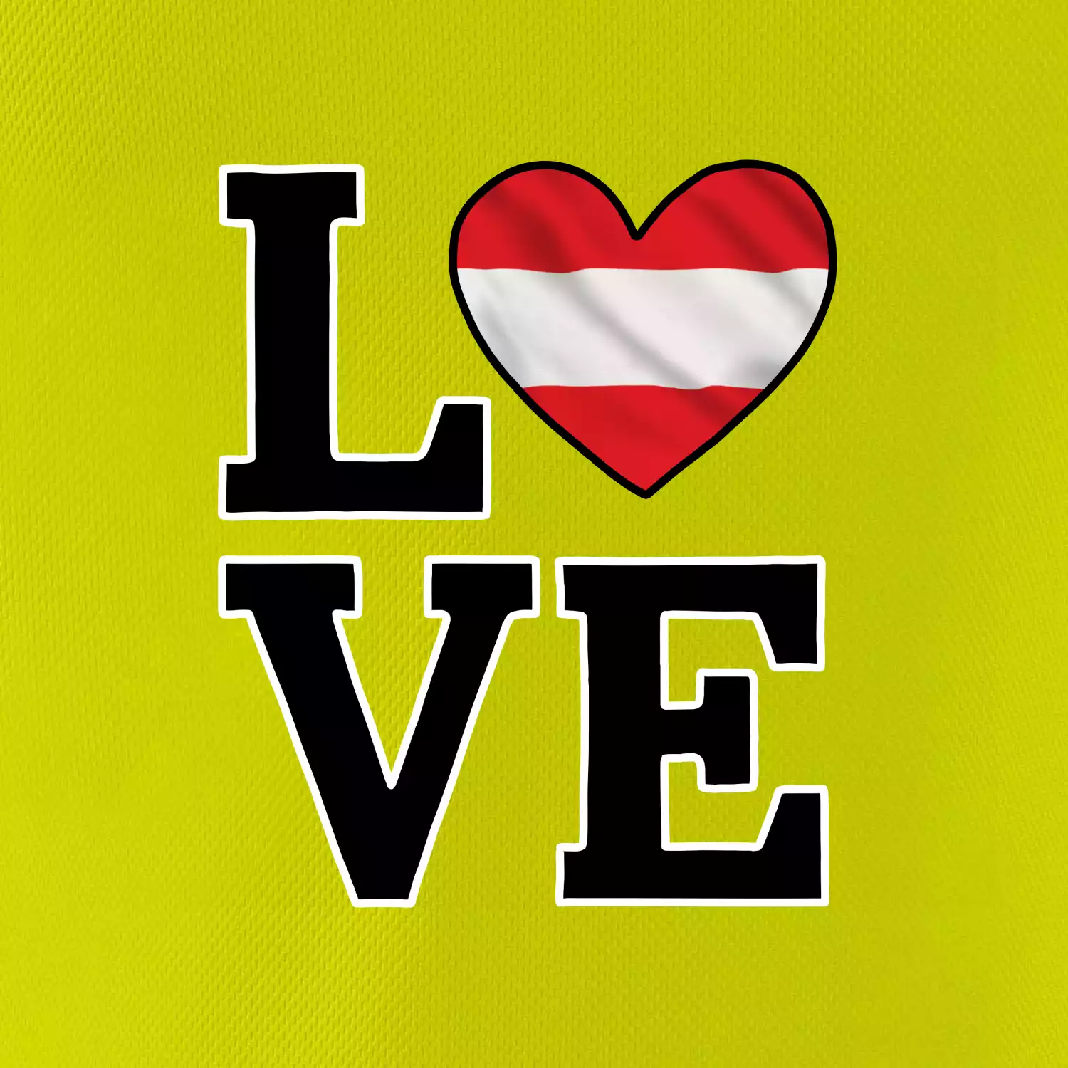 Love Rakouská vlajka