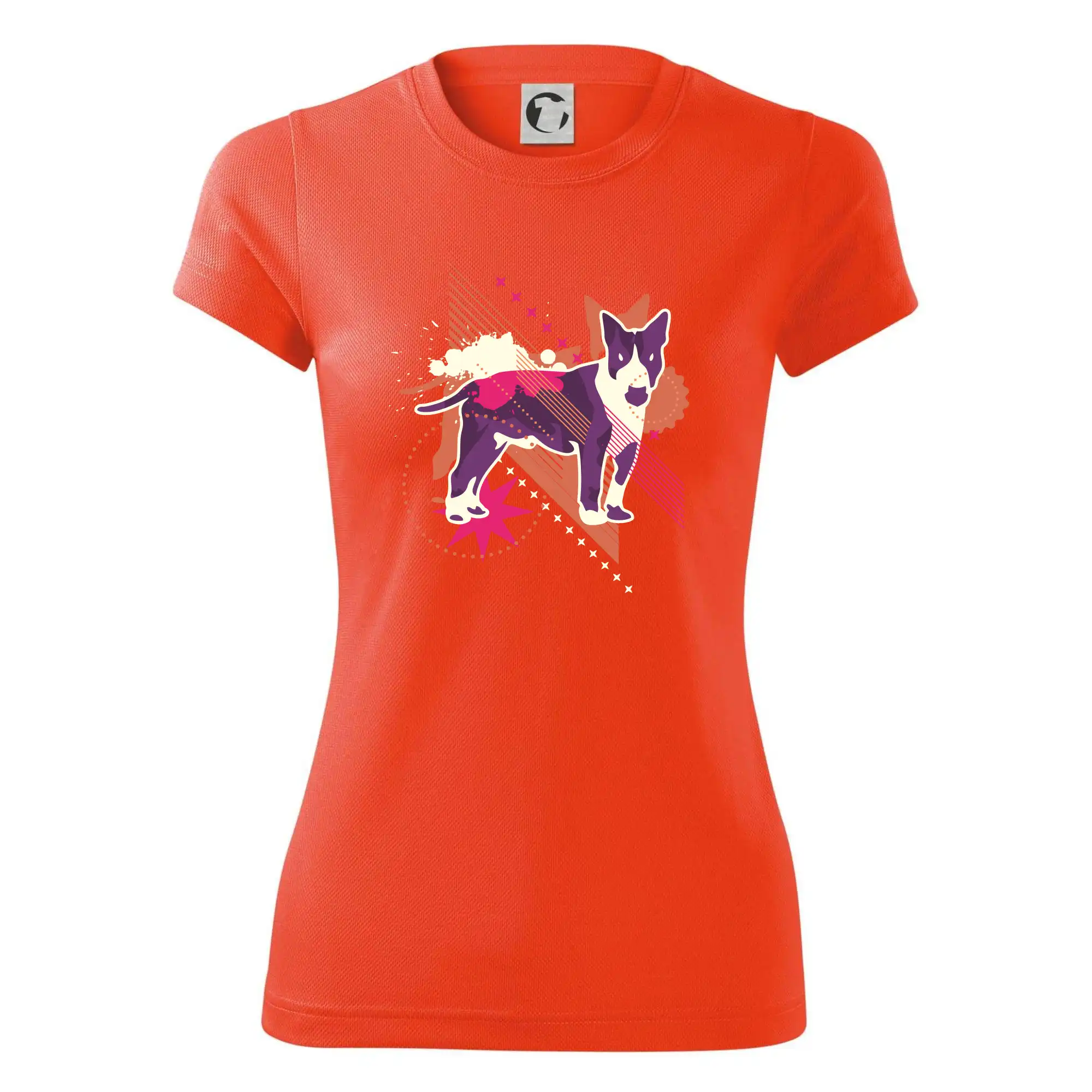 Pes abstrakce fialový