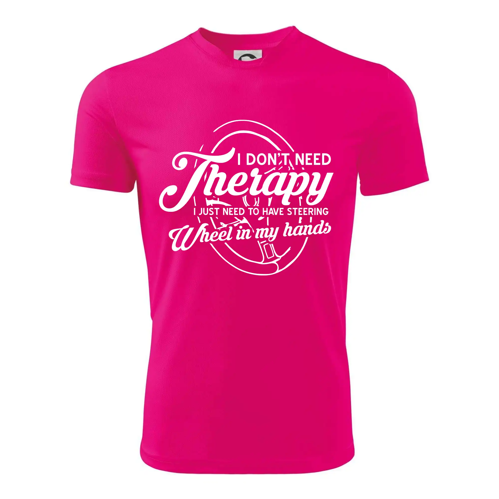 Kulatý nápis - I don't need therapy wheel in my hands
