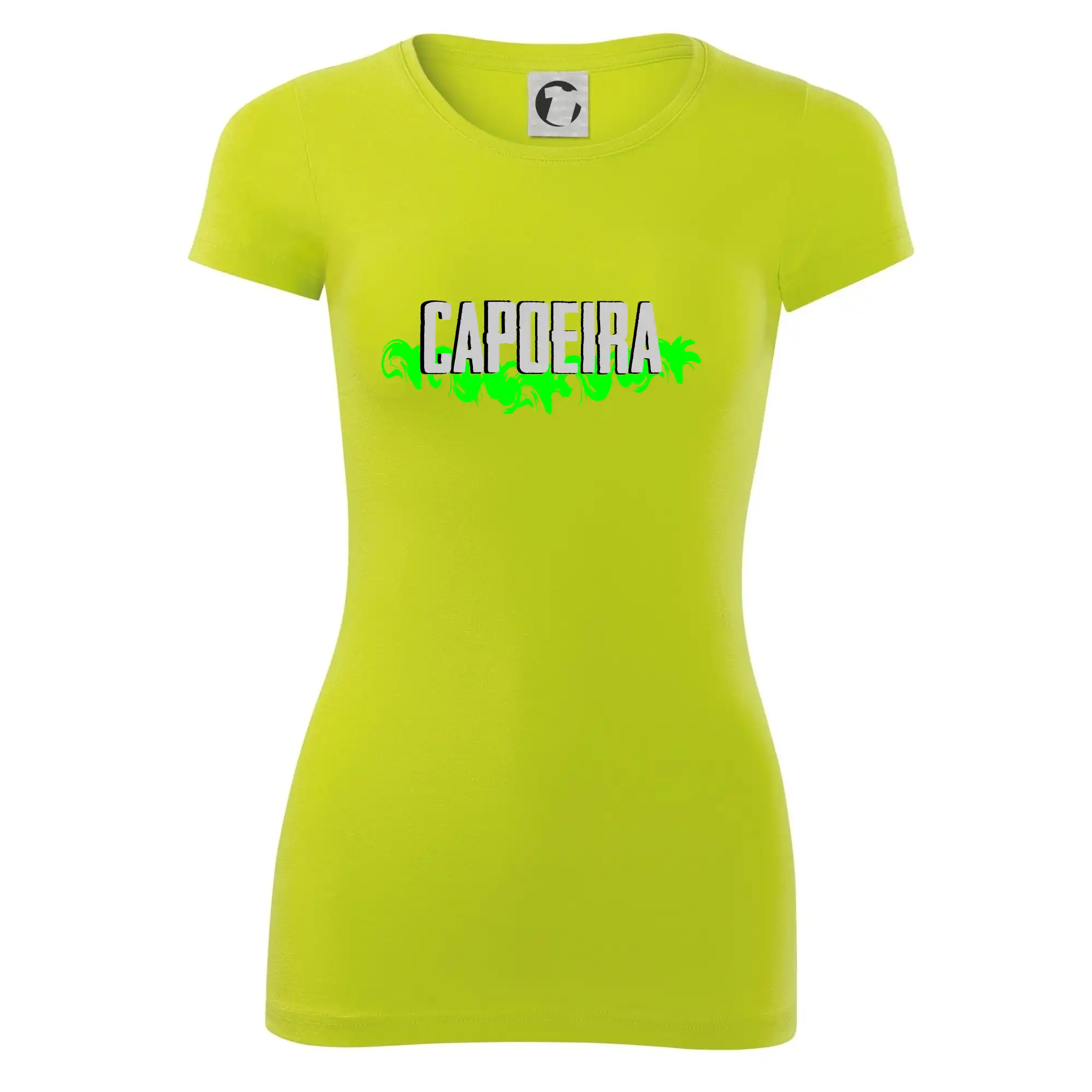 Tričká Capoeira - Capoeira nápis - zelený - Dámske tričko Glance - Priliehavejší strih