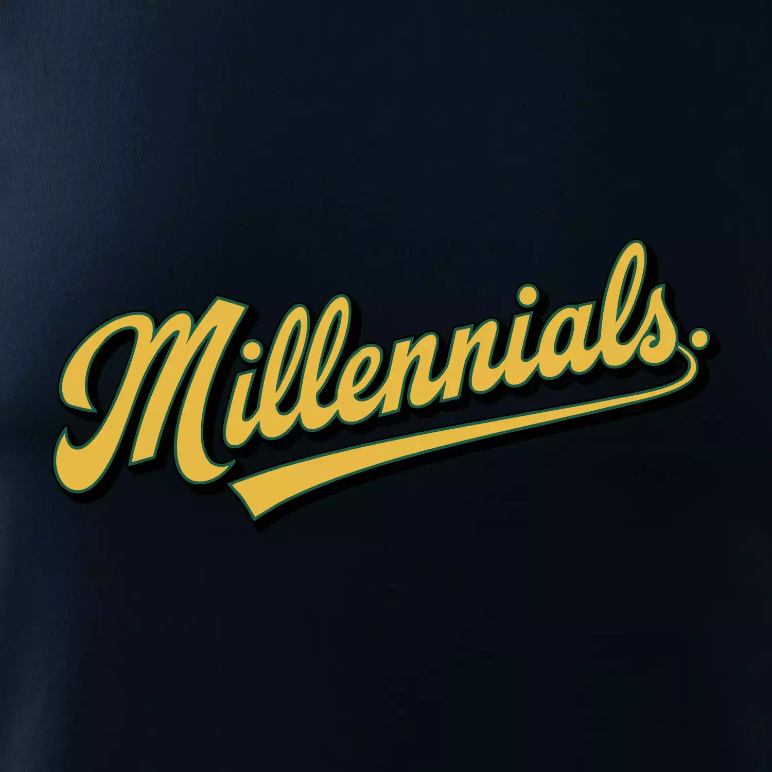 Generace Y - Millennials žlutý nápis
